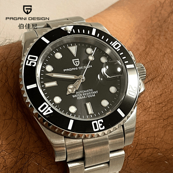 Pagani Design PD1661 40mm Automatic Men's Watch Homage To The Legendary Rolex Submariner