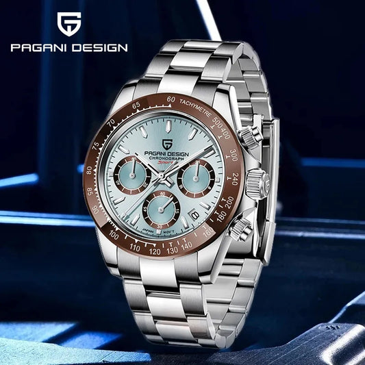 Pagani Design PD-1644 Platinum Ice Blue Homage To The Rolex Daytona 50th Anniversary Daytona Cosmograph