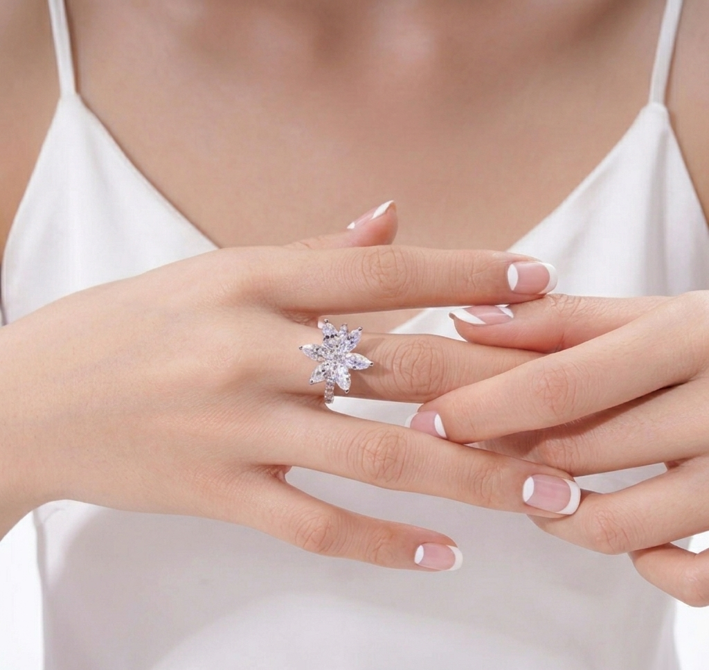 The Sophia Floral Statement Ring
