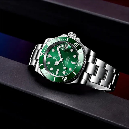 Pagani Design PD1661 40mm Automatic Men's Watch Homage To The Rolex Submariner Hulk Edition