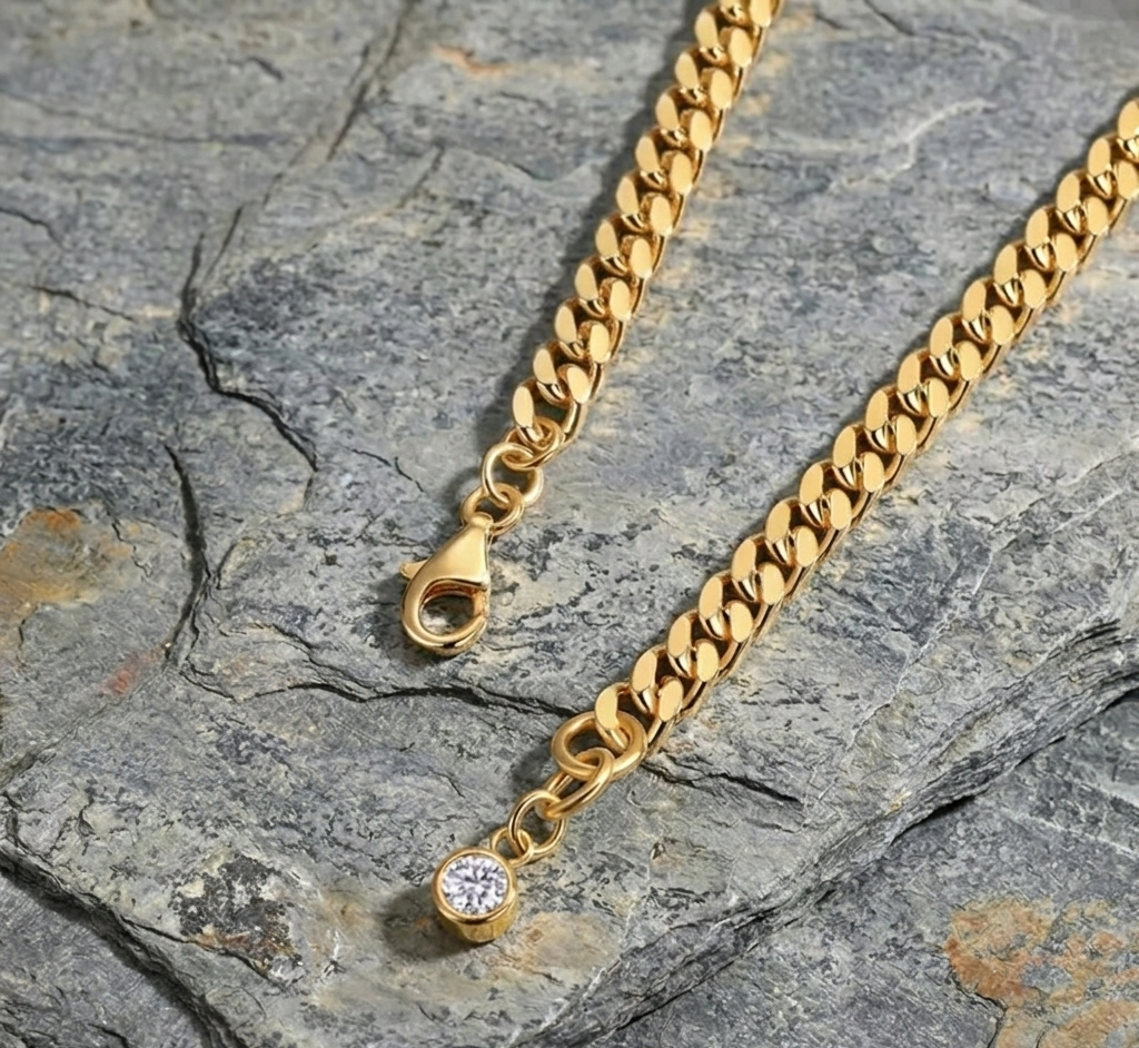 The Stella Moissanite Cuban Link Bracelet