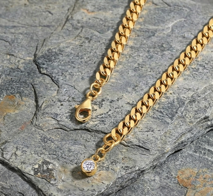 The Stella Moissanite Cuban Link Bracelet