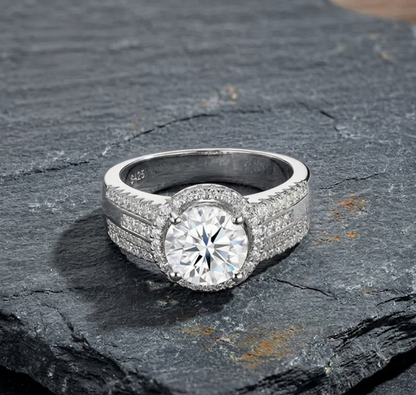 The Eternia Double-Stack Bridal Set – 2.0ct Certified Moissanite