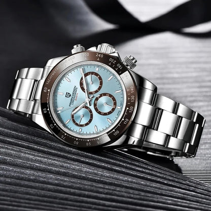 Pagani Design PD-1644 Platinum Ice Blue Homage To The Rolex Daytona 50th Anniversary Daytona Cosmograph