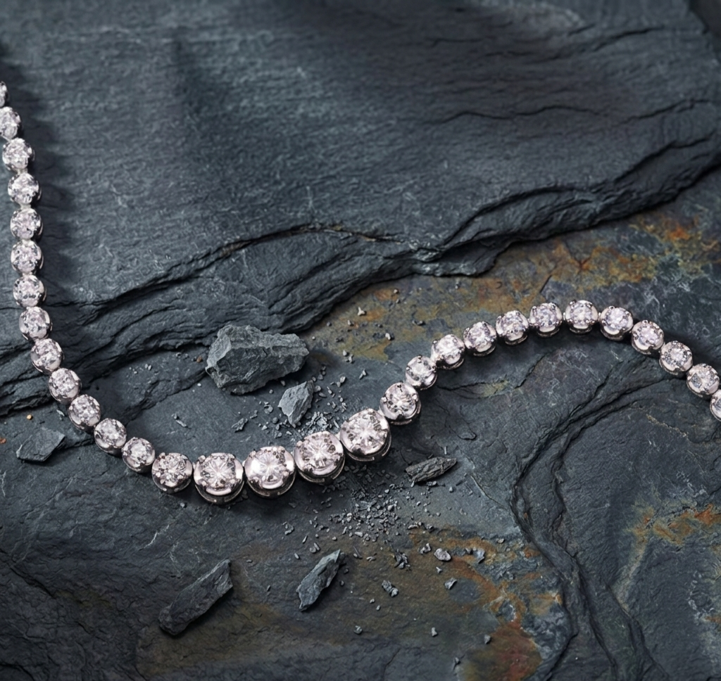 The Luminary Moissanite Rivière Necklace