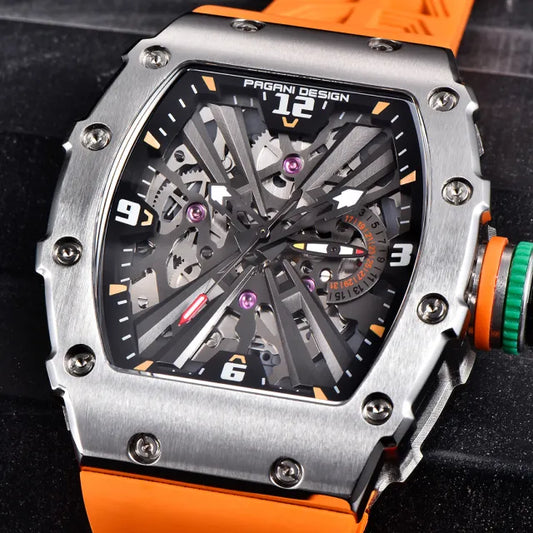 Pagani Design PD-1738 MILLE Homage 42mm Stainless Steel Quartz Watch Richard Mille Homage Watch