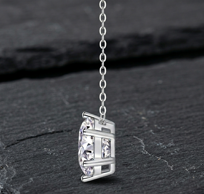 The Solitaire Moissanite Pendant