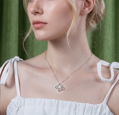 The Stella Pavé Orbit Moissanite Necklace