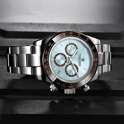 Pagani Design PD-1644 Platinum Ice Blue Homage To The Rolex Daytona 50th Anniversary Daytona Cosmograph