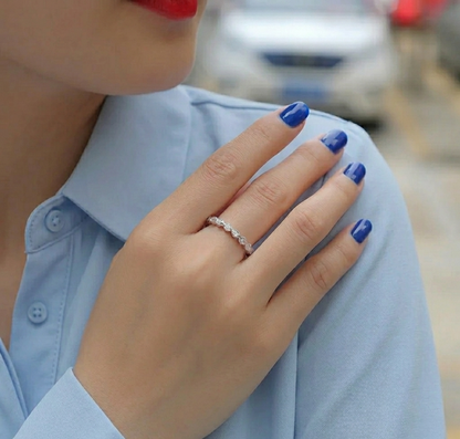 The Aurora Moissanite Eternity Band