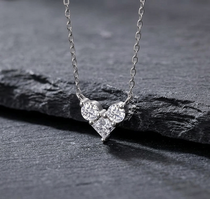 The Ophelia Moissanite Heart Pendant